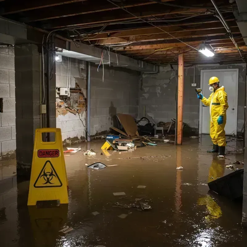 Flooded Basement Electrical Hazard in Malabar, FL Property